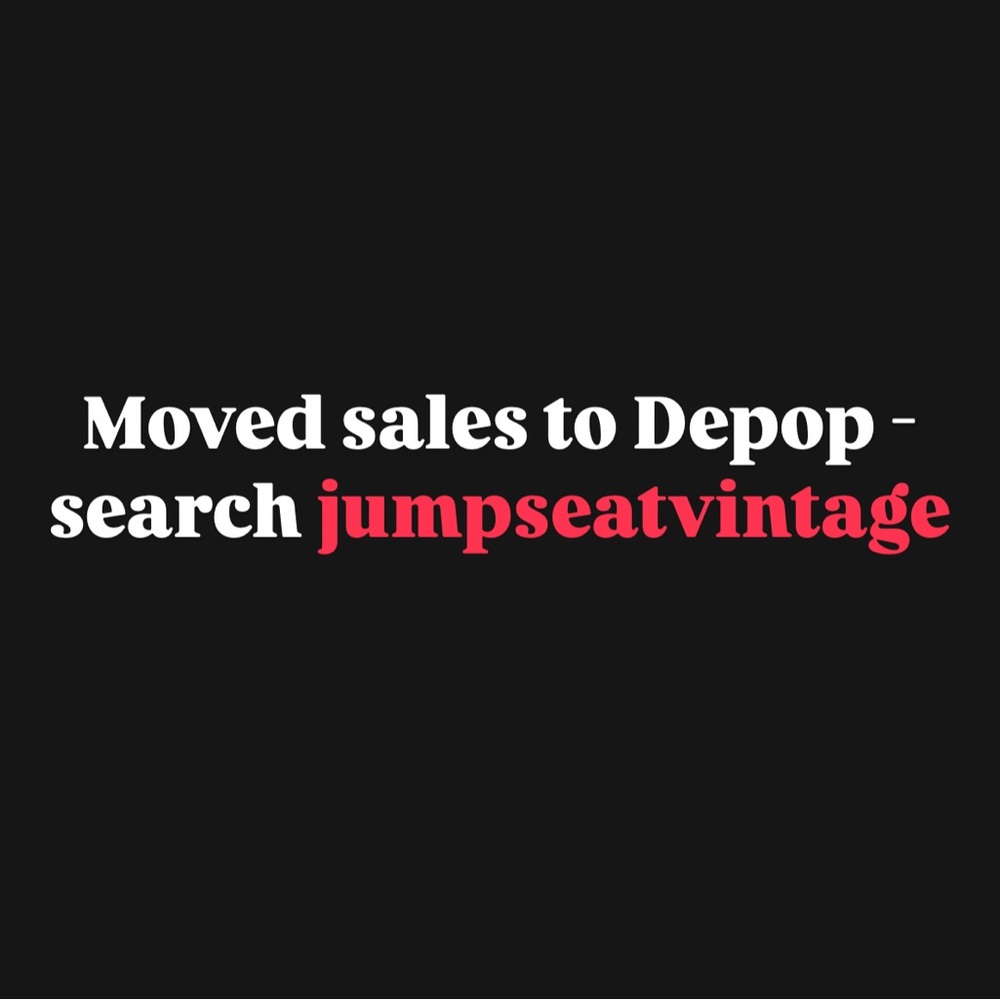 Shop Announcement - Moved to Depop